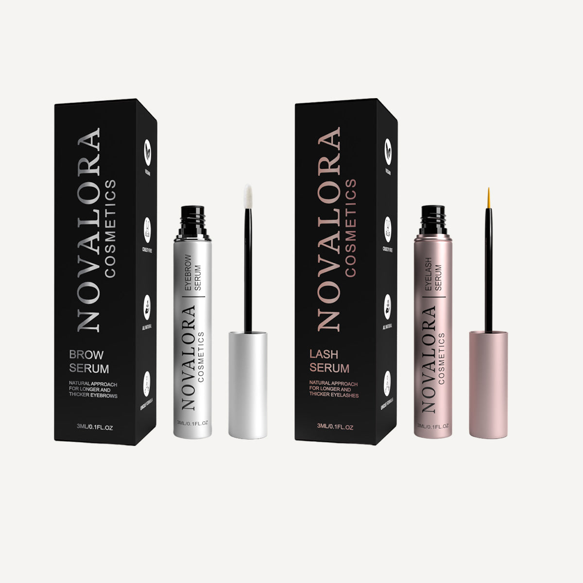 Novalora lash+brow serum